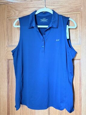 Vineyard Vines Sleeveless Polo Tank Top - Blue